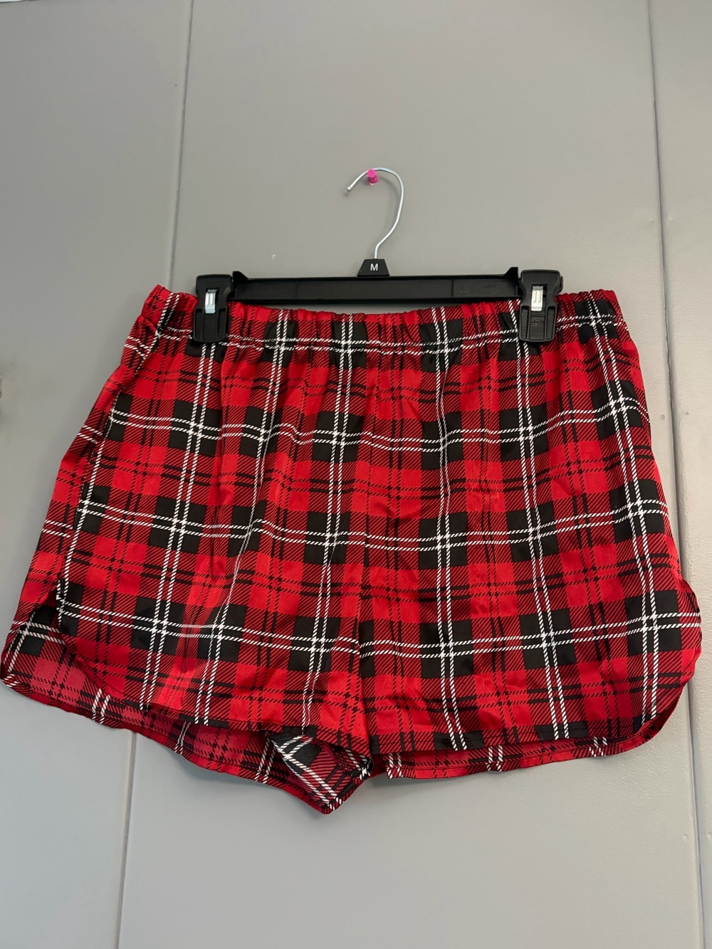Red Plaid Women’s Lounge Shorts